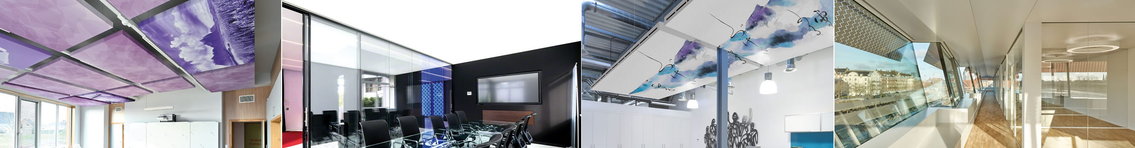 Invisible airconditioning and heating system via ceilings