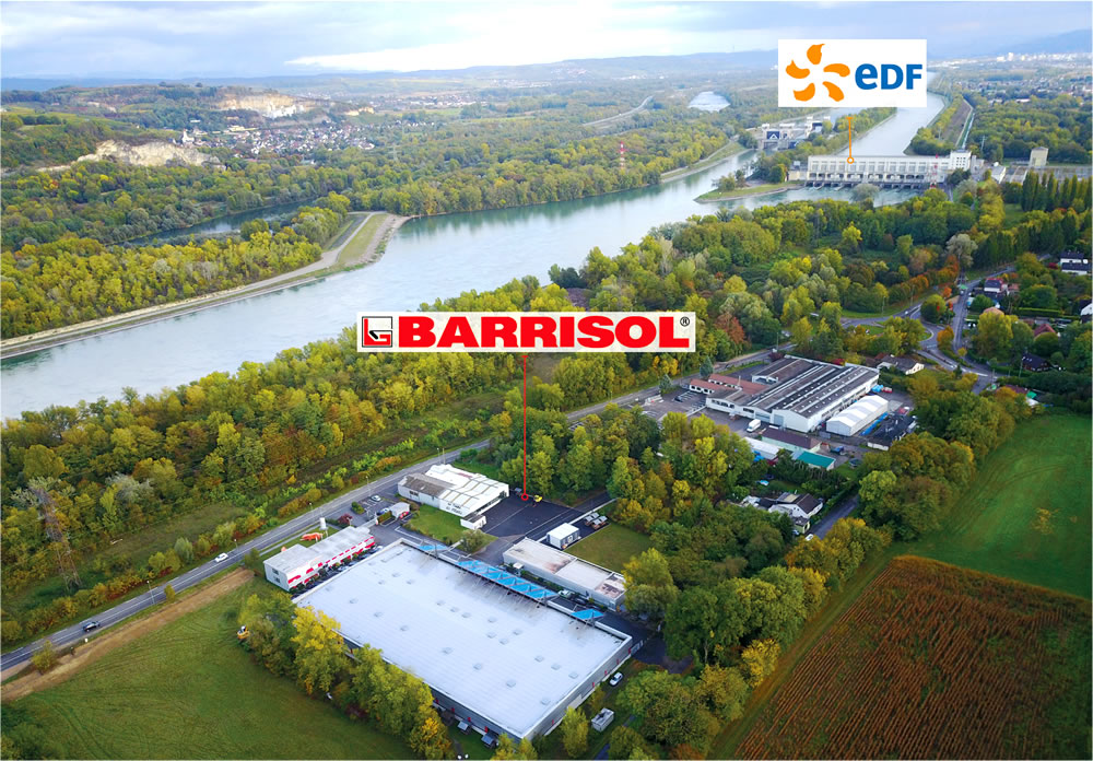 Usine Barrisol sur le Rhin