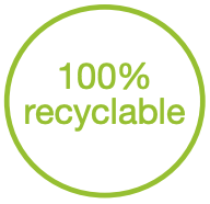 Logo 100% recyclable